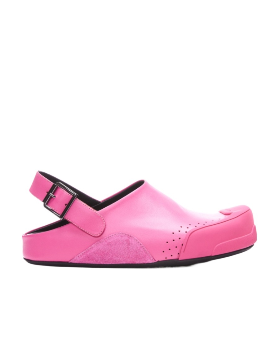 Shop Marni Logo Flat-soled Sandals In Pink