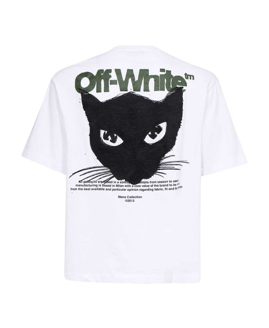 Off-white Graphic-print Short-sleeve T-shirt In White