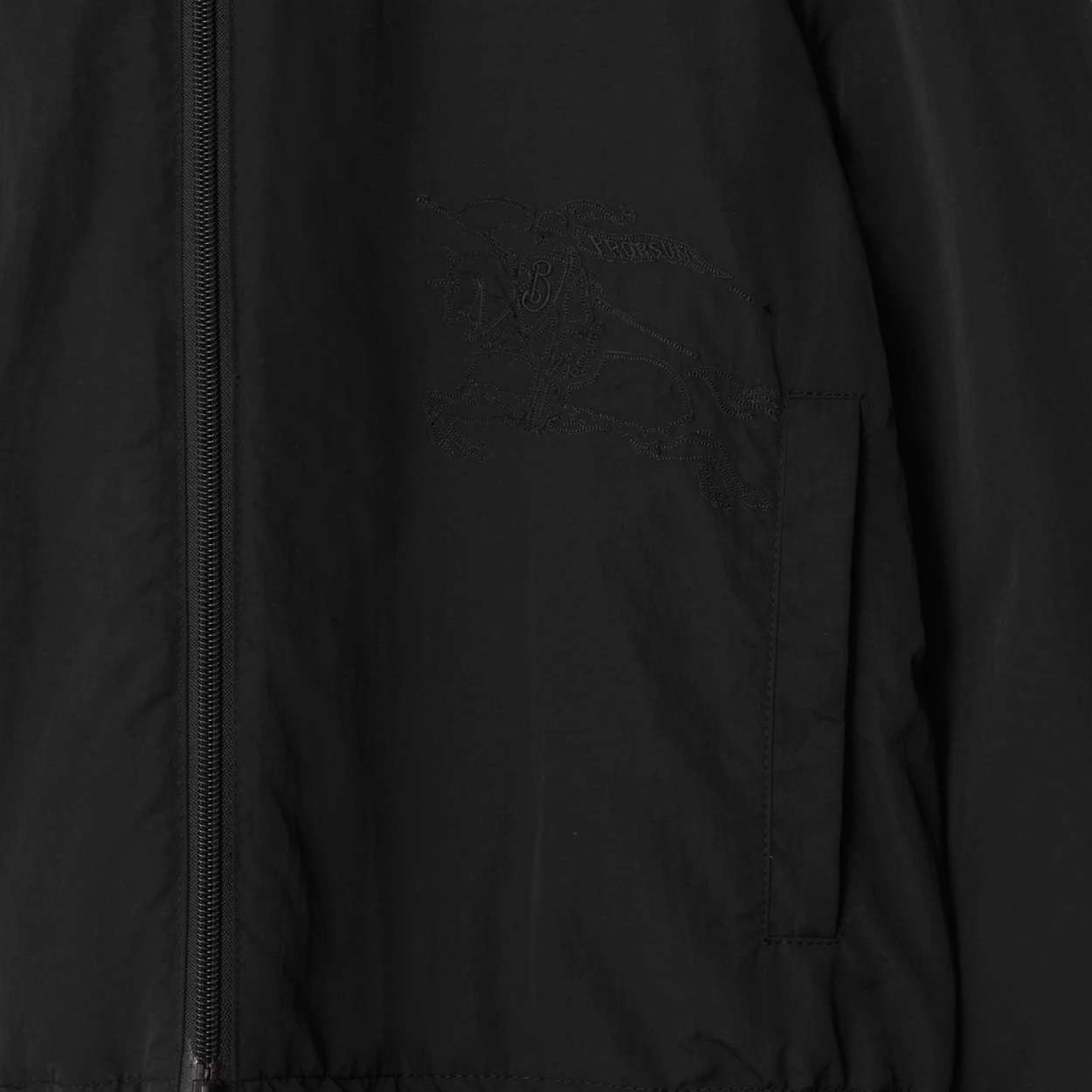 Burberry Reversible Checked Jacket In Black
