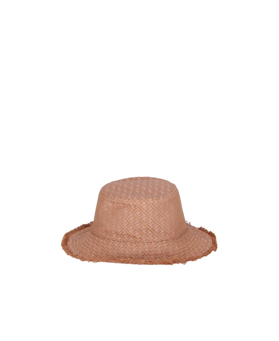Fendi Patterned Hat In Pink