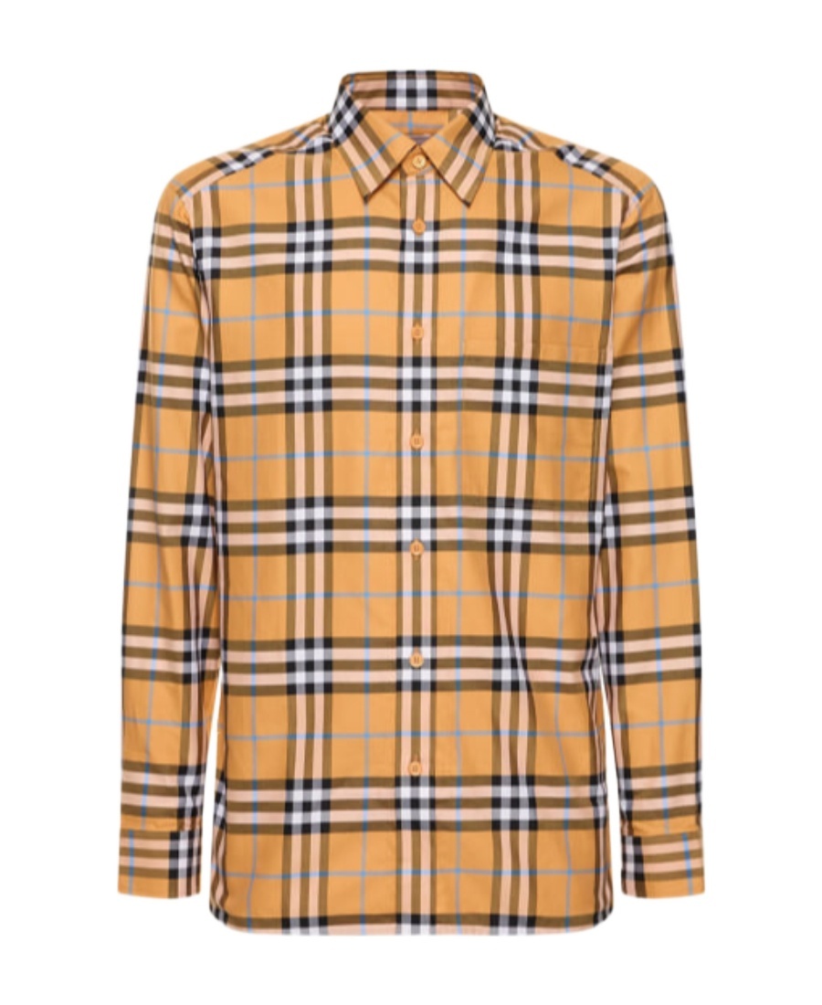 Burberry Caxbridge Plaid Printed Long-sleeved Shirt