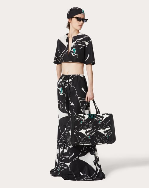 Valentino Leopard Poplin Blouse