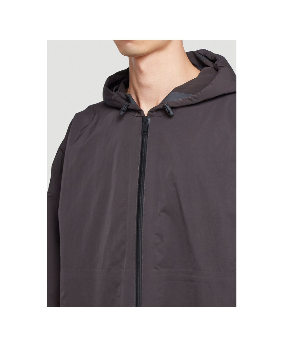 Bottega Veneta Zip-front Windbreaker Jacket In Black
