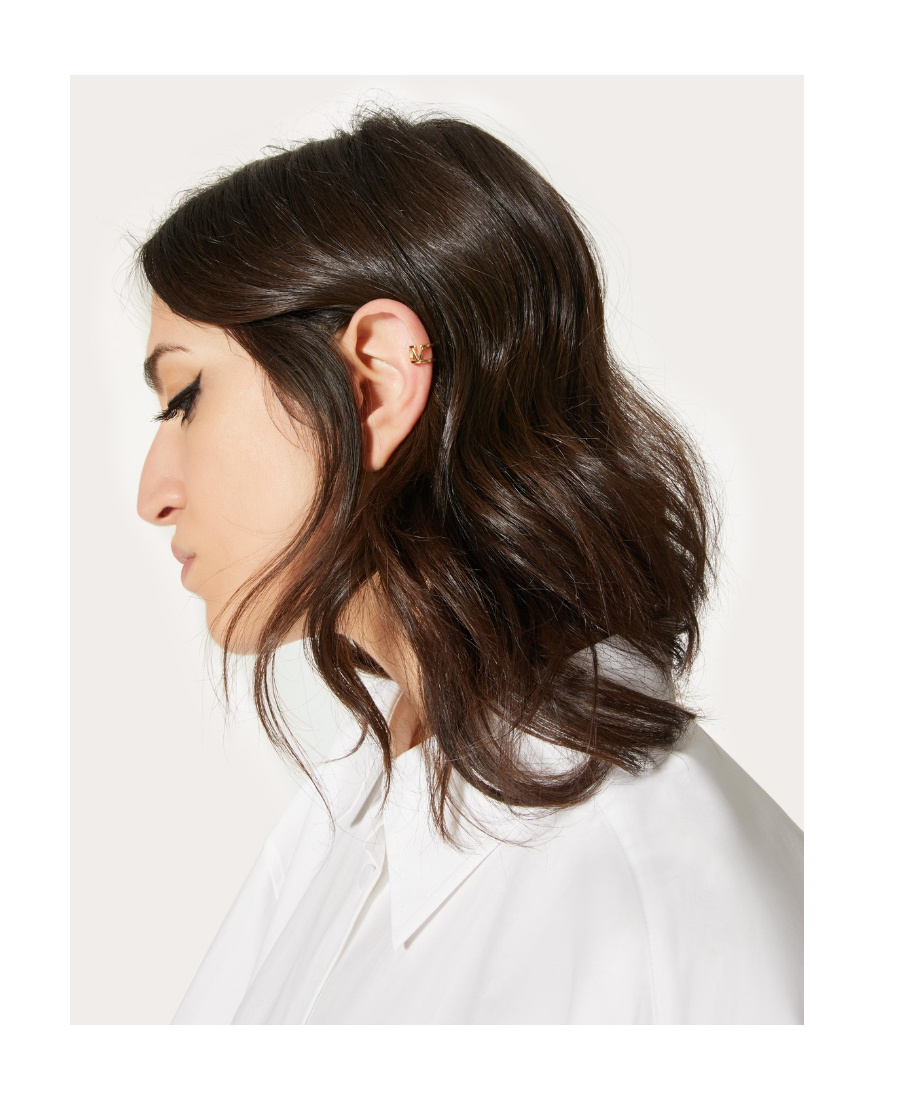 Valentino Vlogo Signature Ear Cuff In Yellow