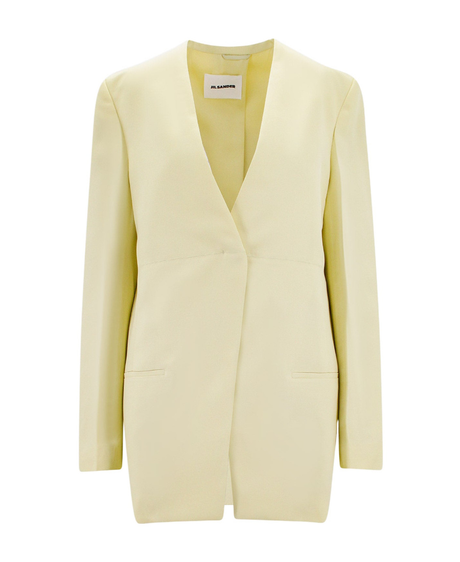 Jil Sander Split-back Blazer In Nude