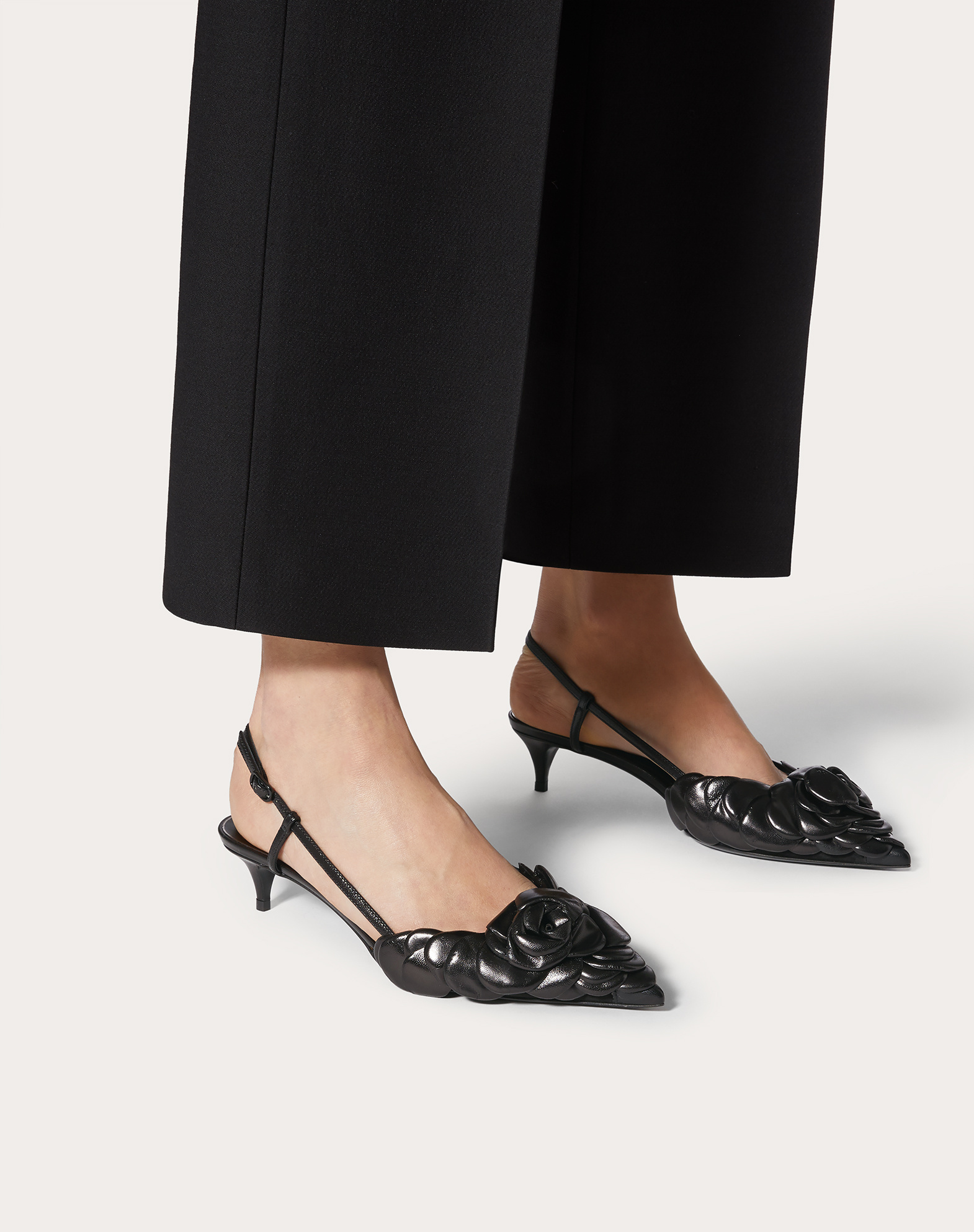 Valentino Garavani Woman Pumps Dark Brown Size 8 Soft Leather In Black