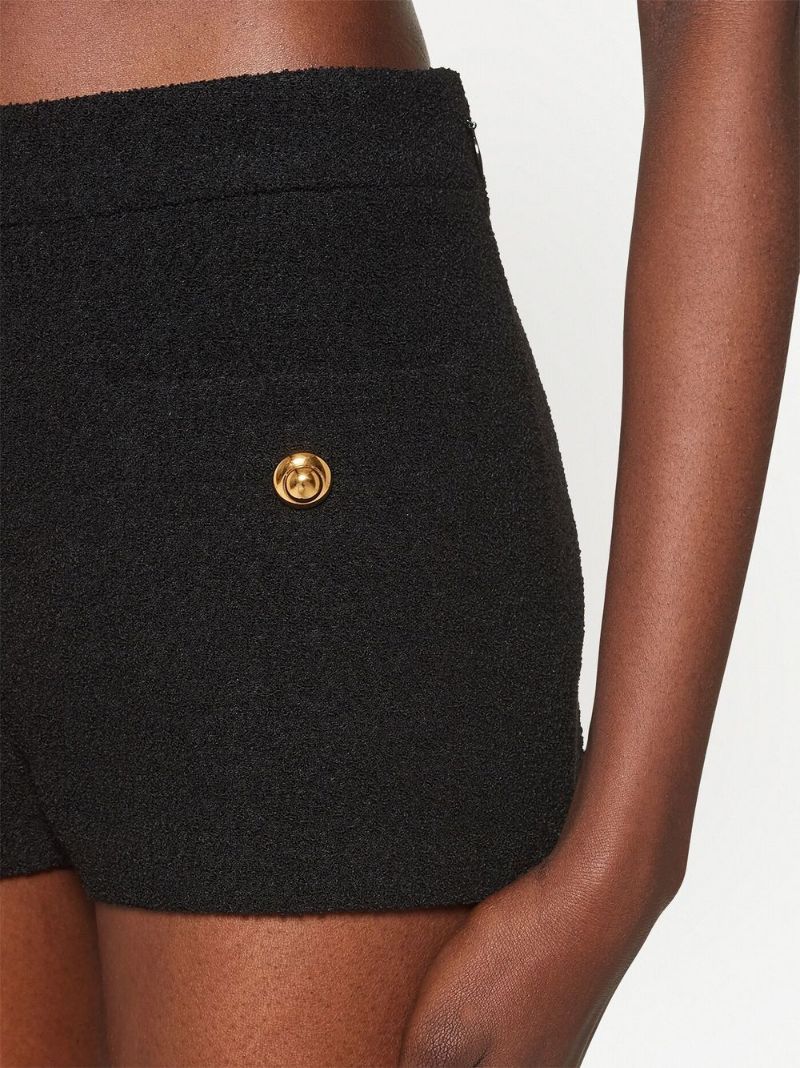 Miu Miu Bouclé Shorts In Black