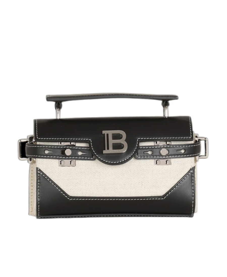 Balmain B-buzz 19 Shoulder Bag In Black