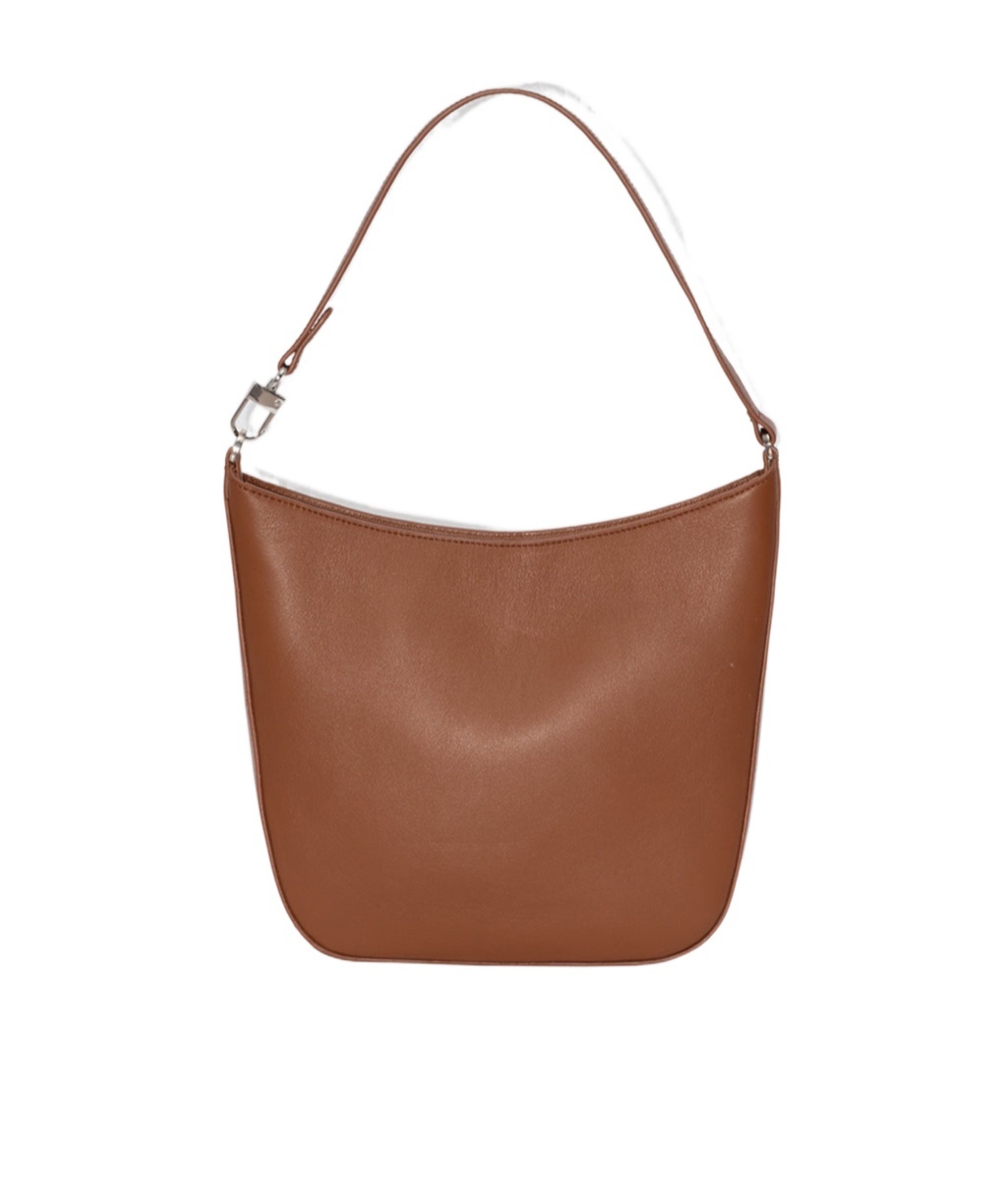 By Far Logo Shoulder Bag In Brown