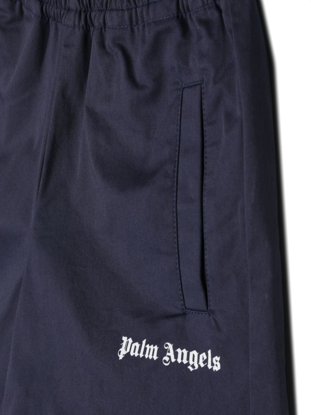 Palm Angels Logo-print Shorts In Black