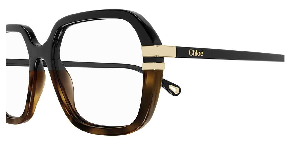 Chloé Tortoiseshell Square-frame Glasses In Black