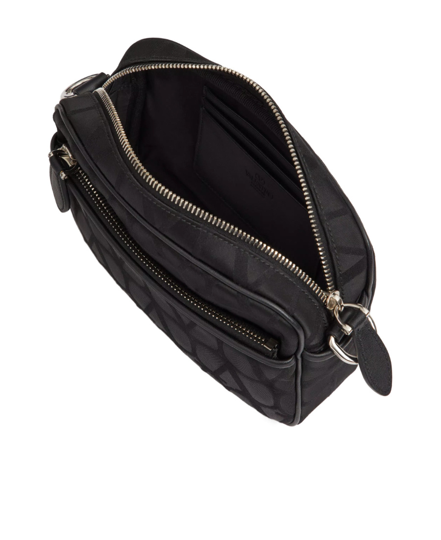 Valentino Borsa A Spalla Toile Iconographe In Black