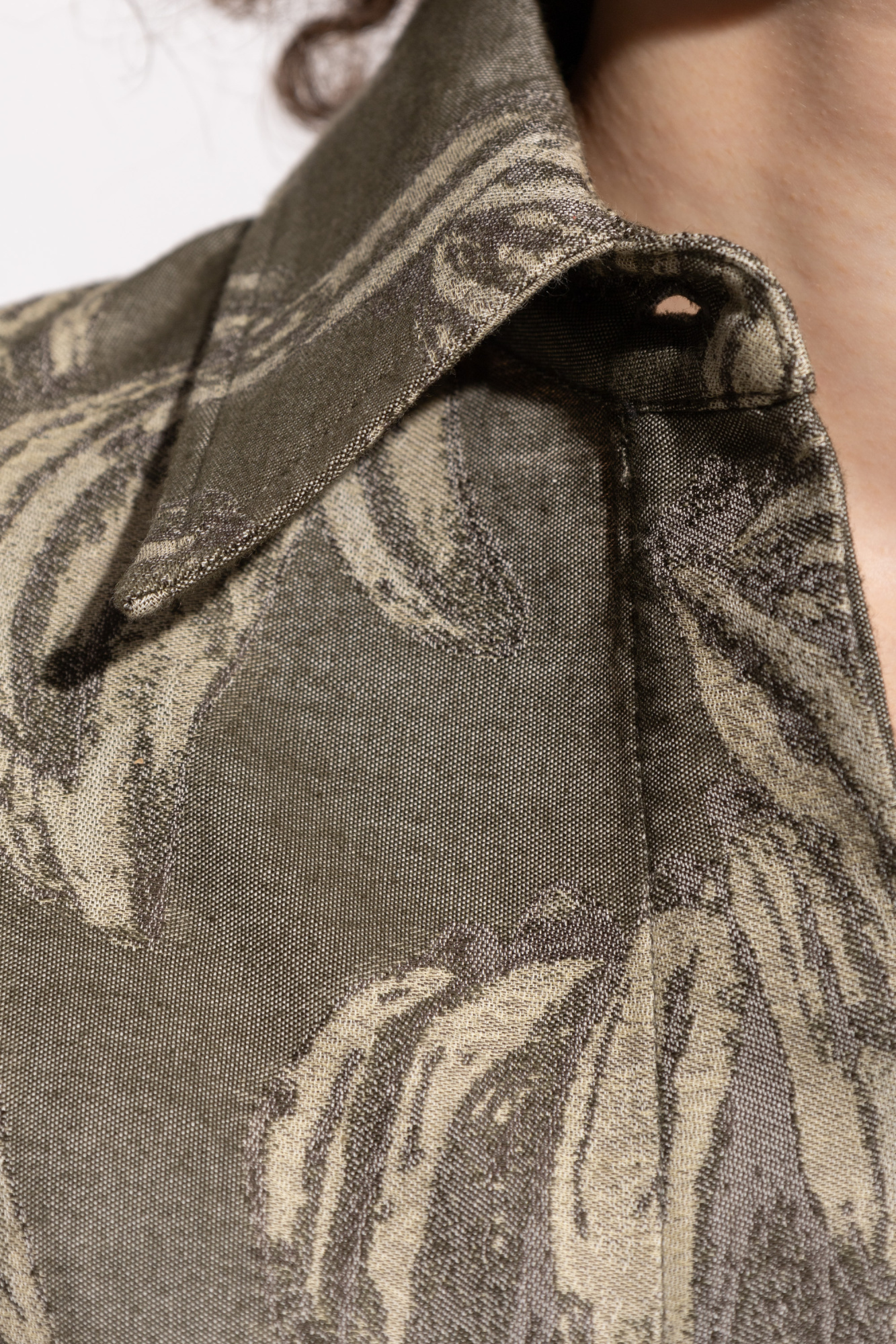 Jacquemus Verde Camisa De Corte Oversize In Green