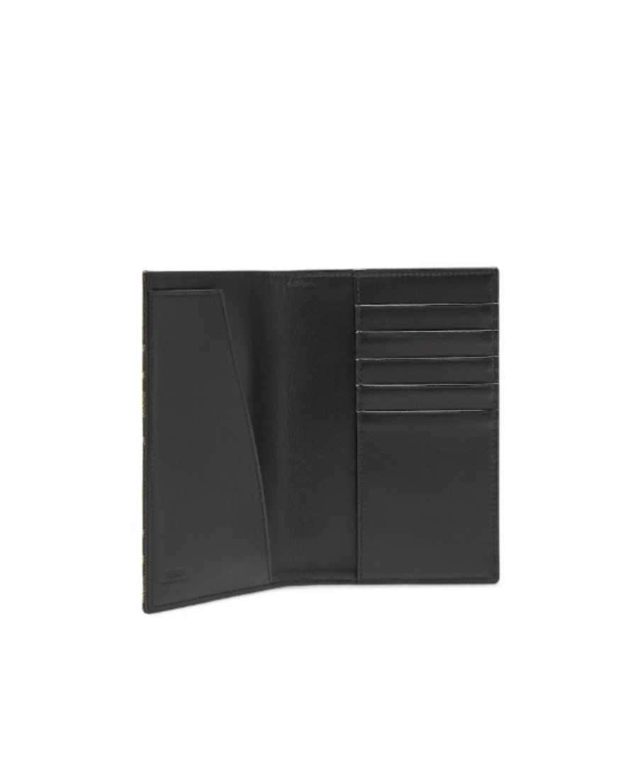 Fendi Logo Pattern Clip In Brown
