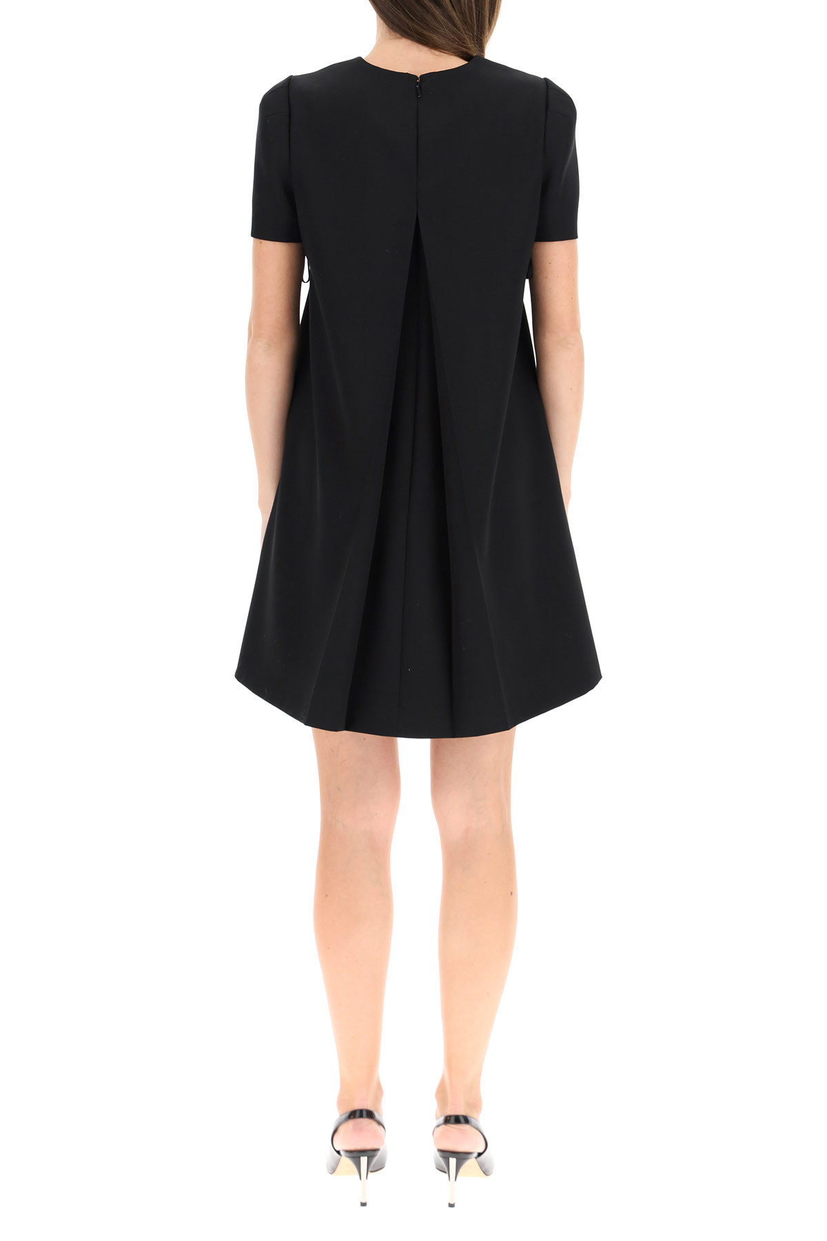 Alexander Mcqueen A-line Mini Dress In Black