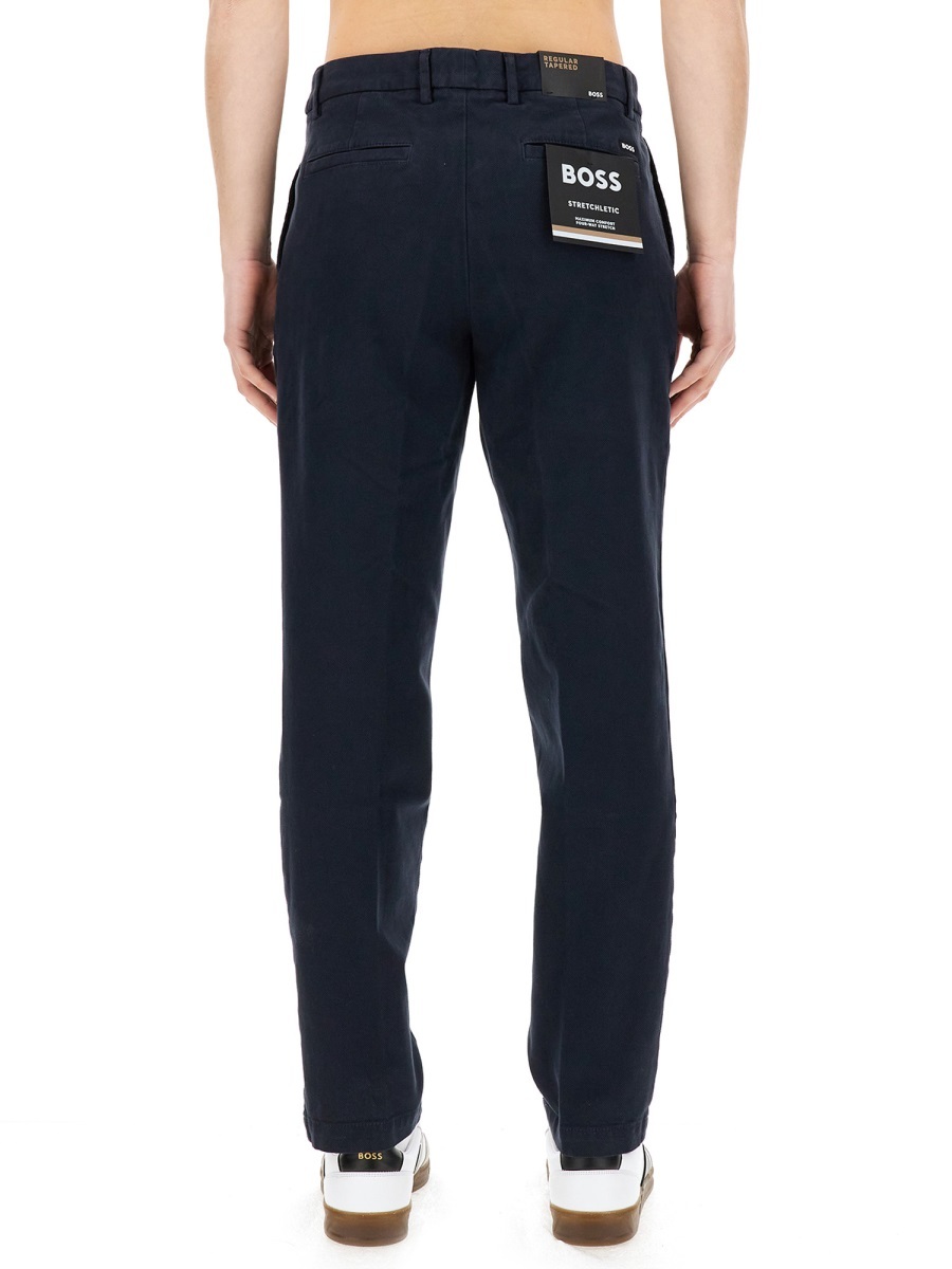 Hugo Boss Genius Tech Flannel Pants With Cinched Sidetabs In Black