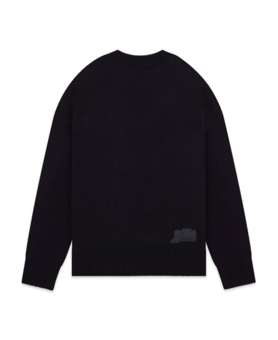 We11 Done Logo-embroidered Jumper In Black