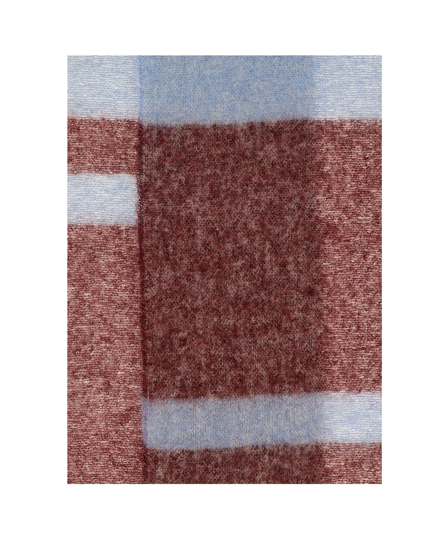 Marni Striped Fringed Scarf In Multicolor