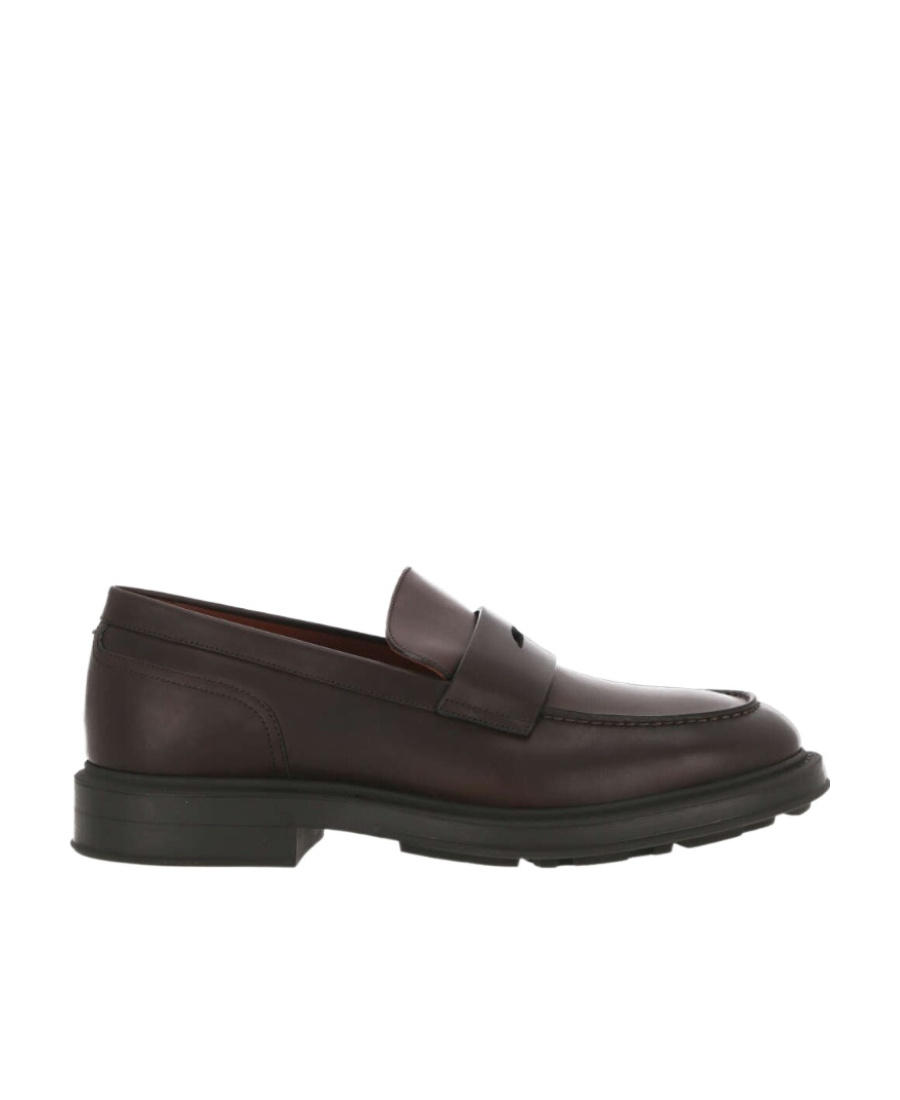 Loro Piana Travis Leather Loafers In Black