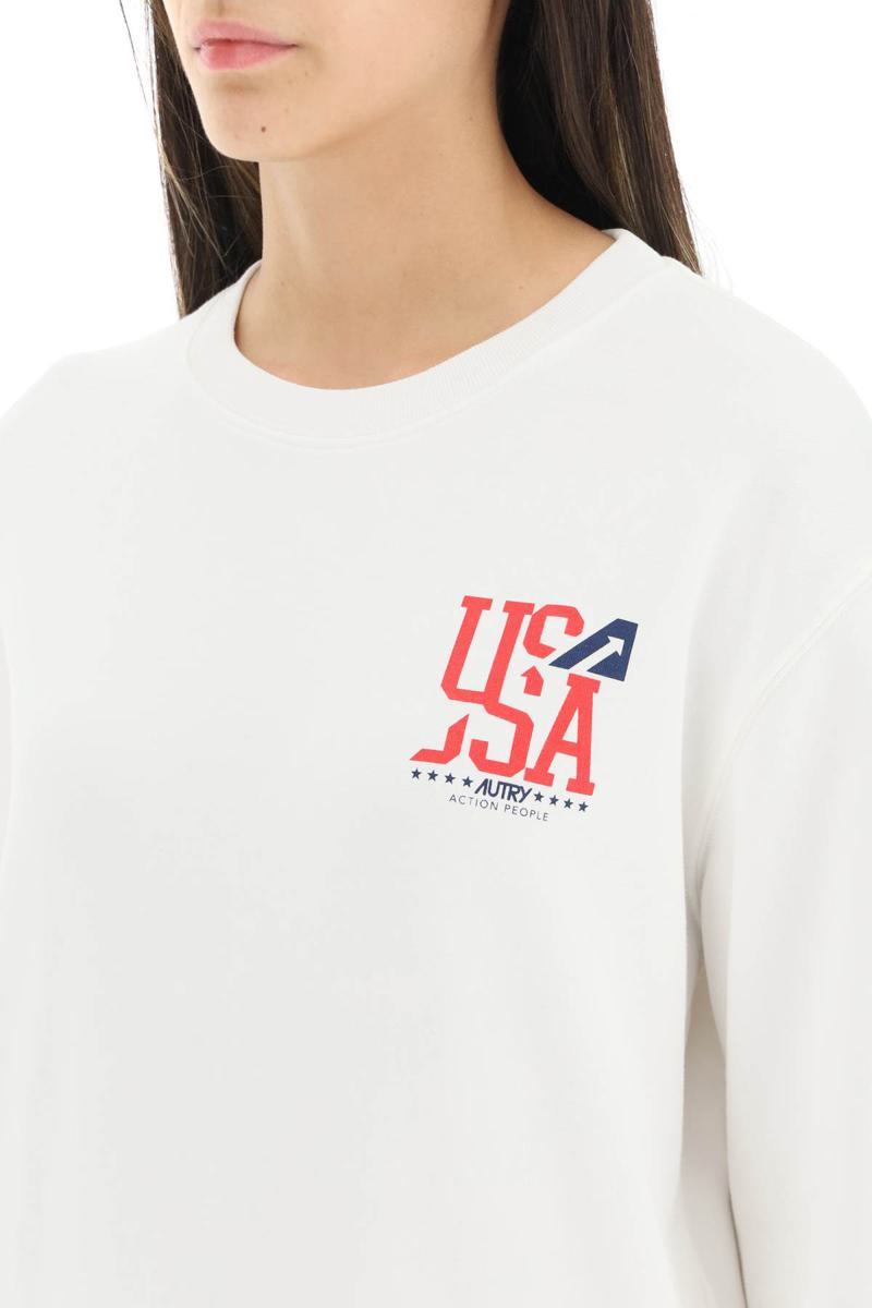 Autry Iconic Sweatshirt Crew Neck In Multicolor