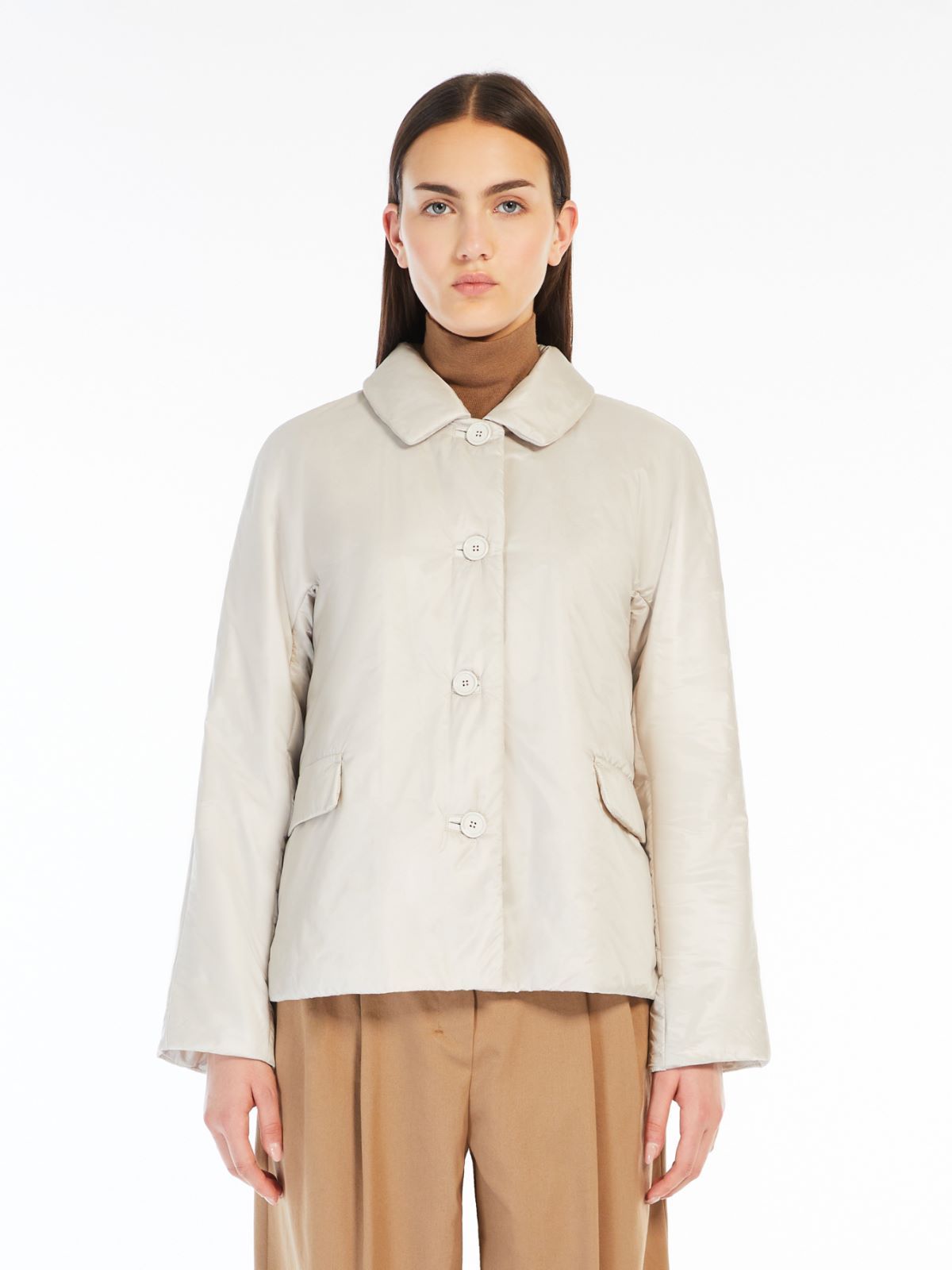 Max Mara Long-sleeved Casual Jacket In White