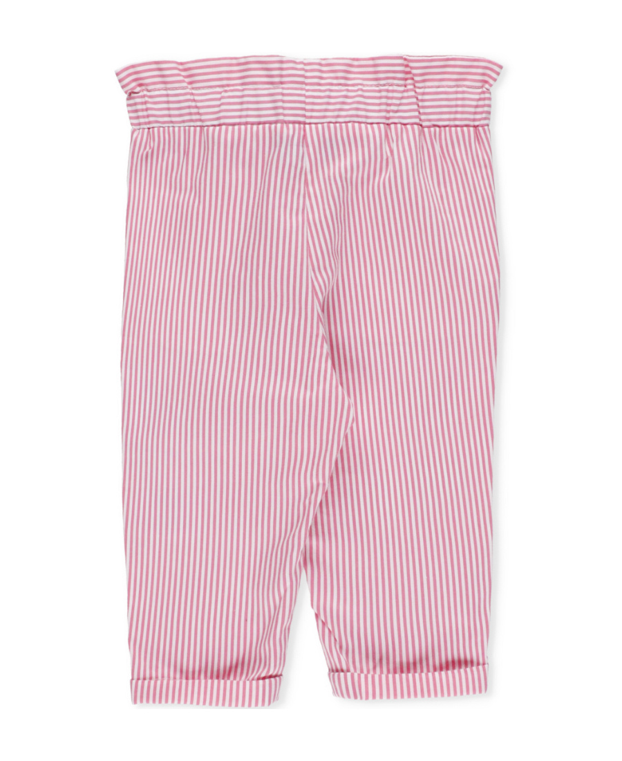 Moschino Pattern Striped Trousers In Pink