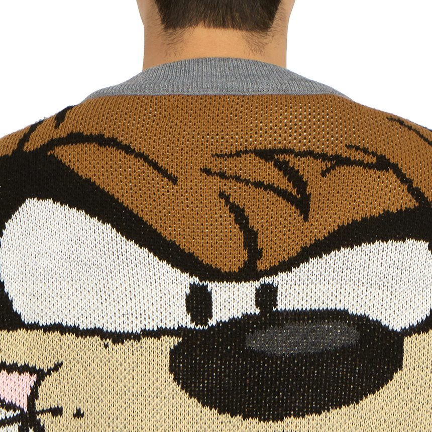 Family First V-neck Long-sleeved Sweater In Multicolor