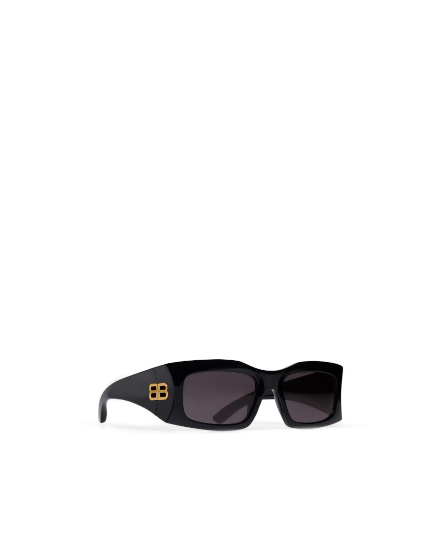 Balenciaga Hourglass Rectangle-shape Sunglasses In Black