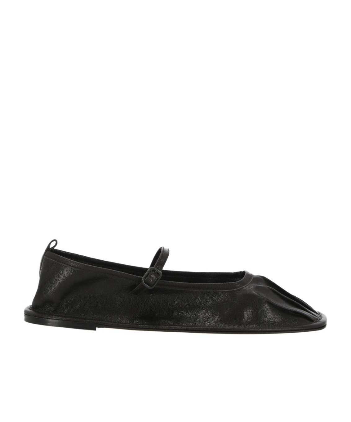 Shop Hereu Square-toed Ballet Shoes In Black