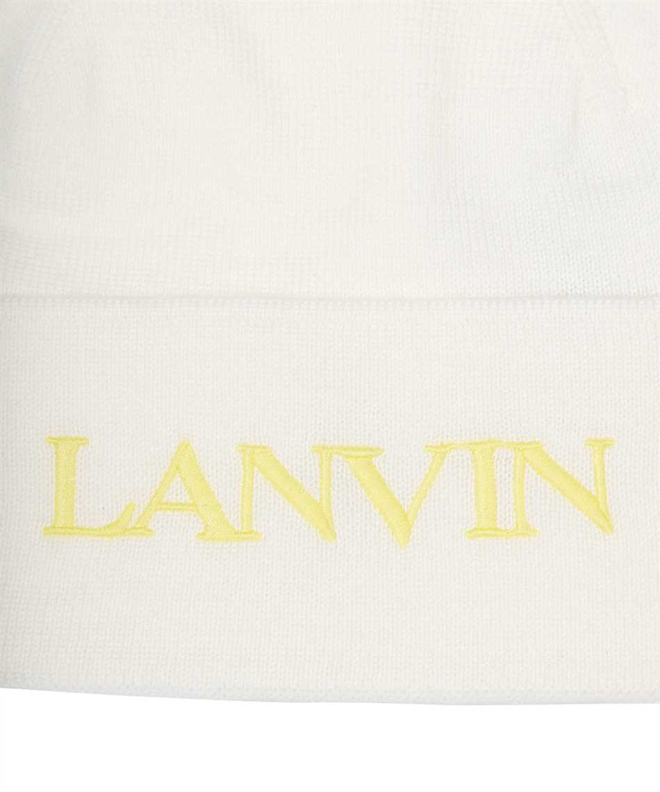 LANVIN LOGO EMBROIDERED WOOLEN CAP
