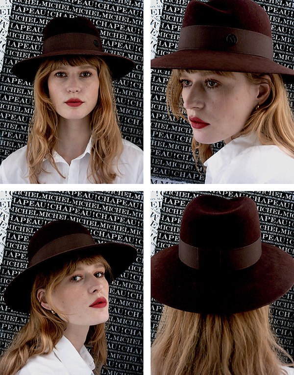 MAISON MICHEL FEDORA HAT 