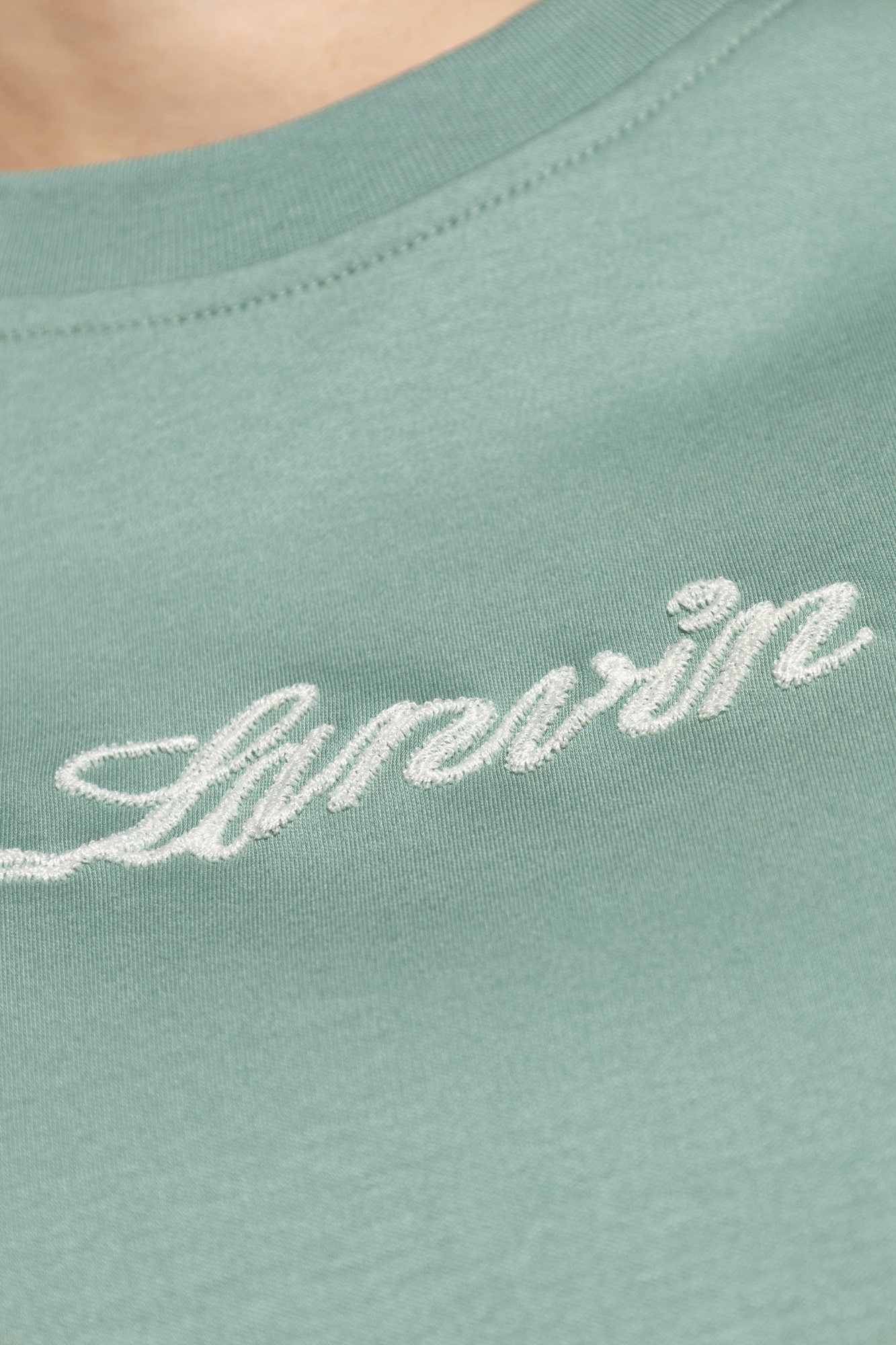 Lanvin Embroidered T-shirt In Green
