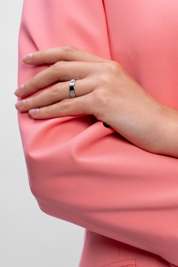 Tory Burch Miller Studded Ring In Gray