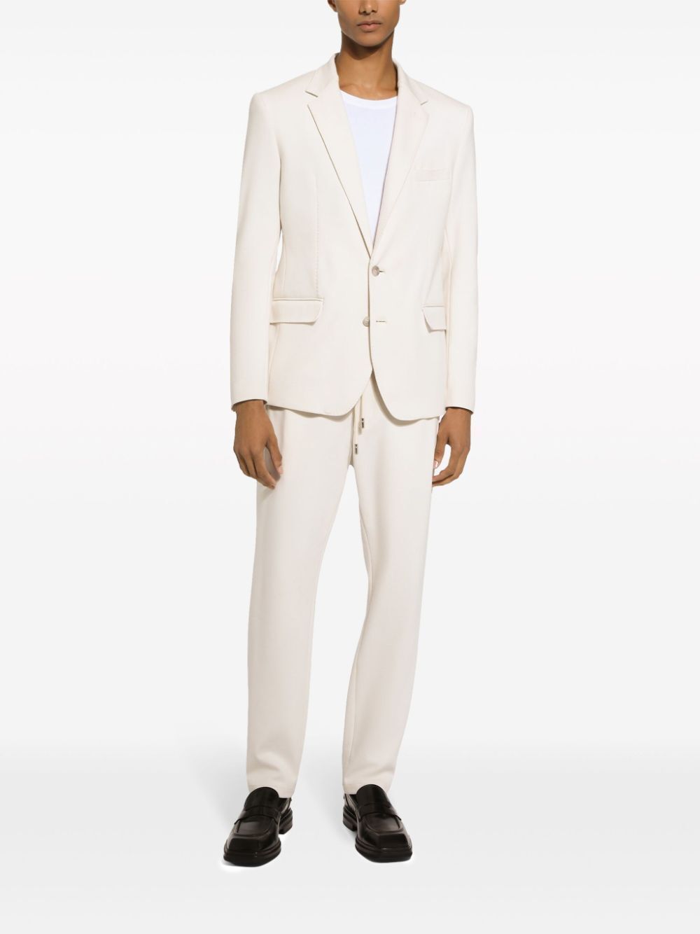 Dolce & Gabbana Single-breasted Notched-lapels Blazer In White