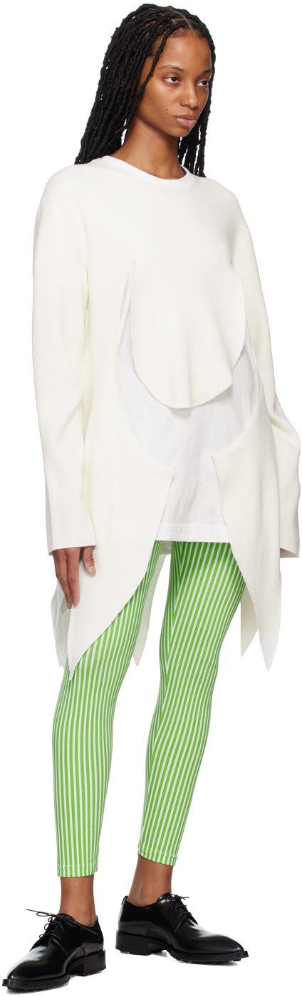 COMME DES GARÇONS LONG-SLEEVED ASYMMETRICAL SWEATER