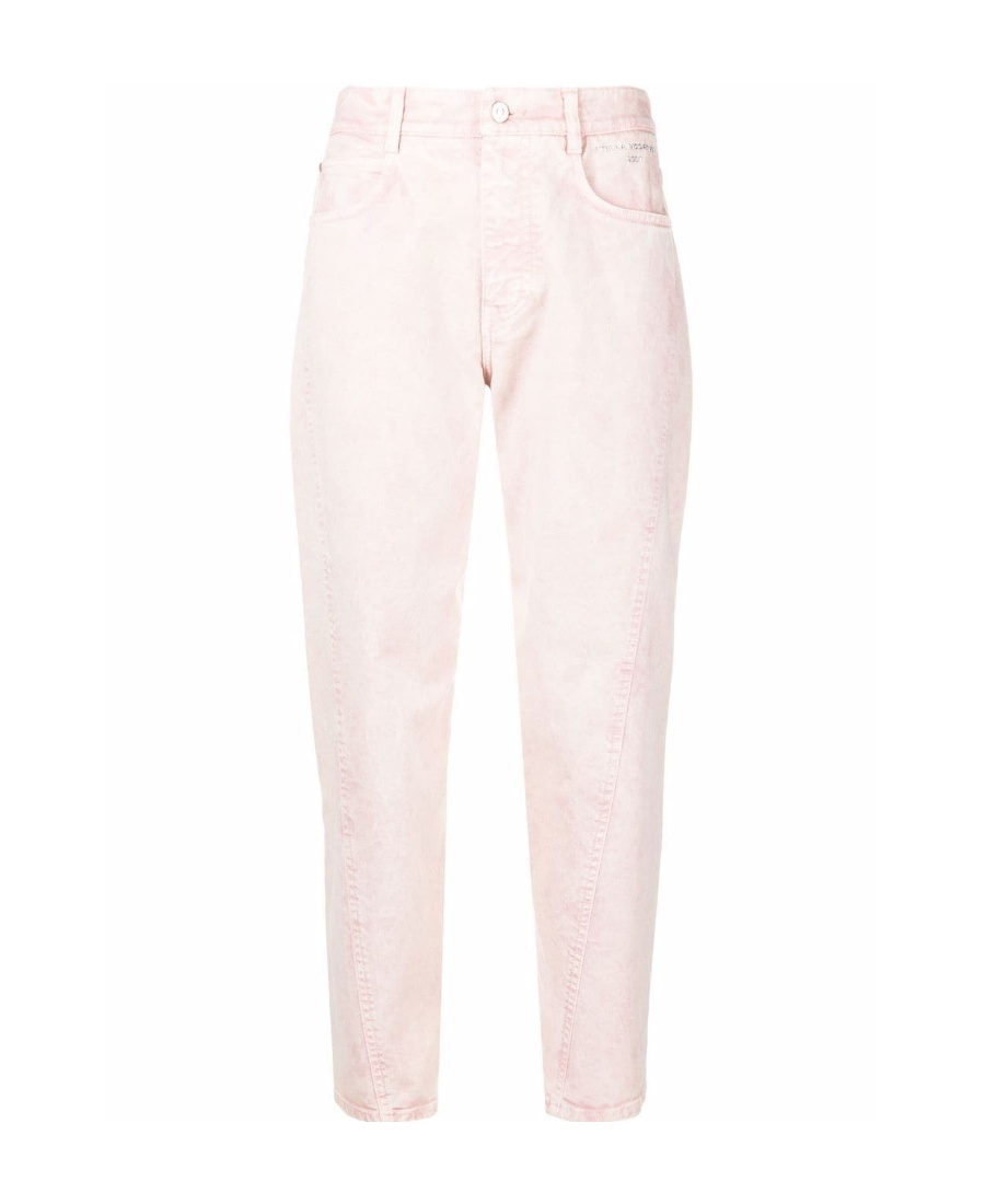 Shop Stella Mccartney Faded Cropped Jeans In White