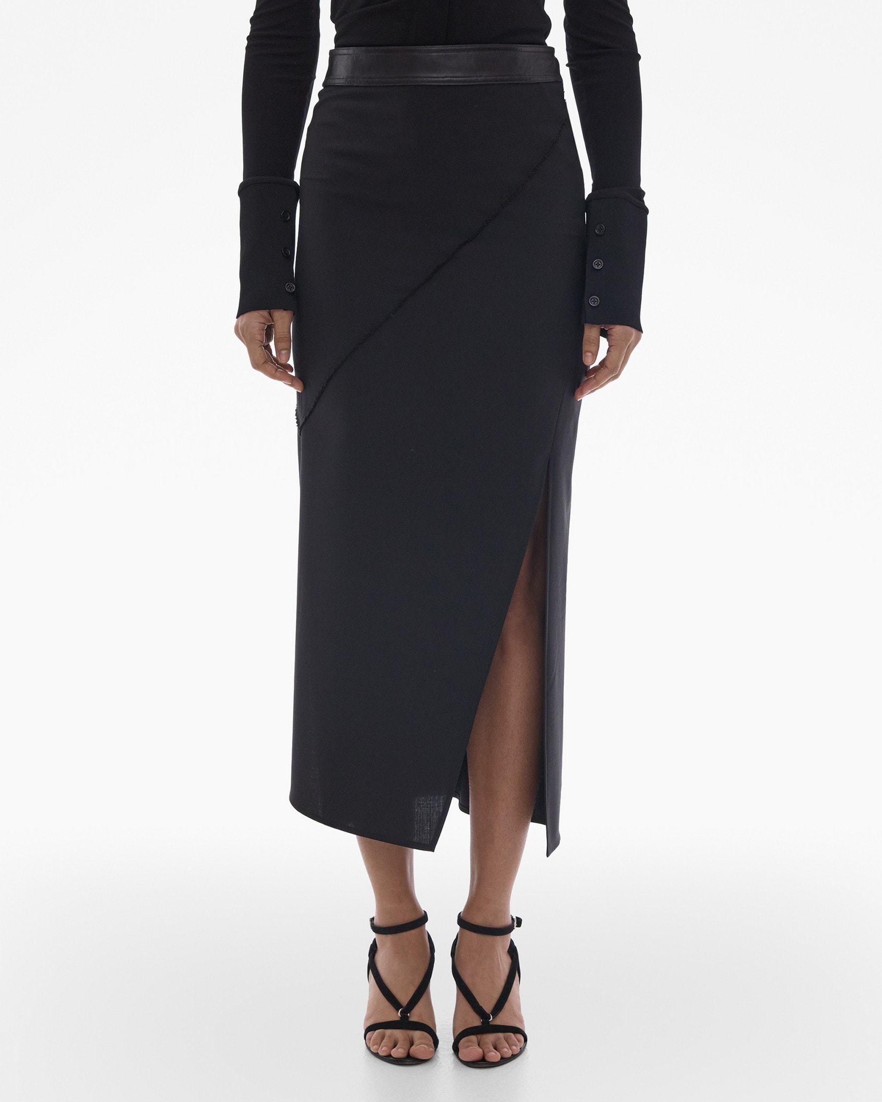 HELMUT LANG HELMUT LANG TWISTED STRETCH SKIRT