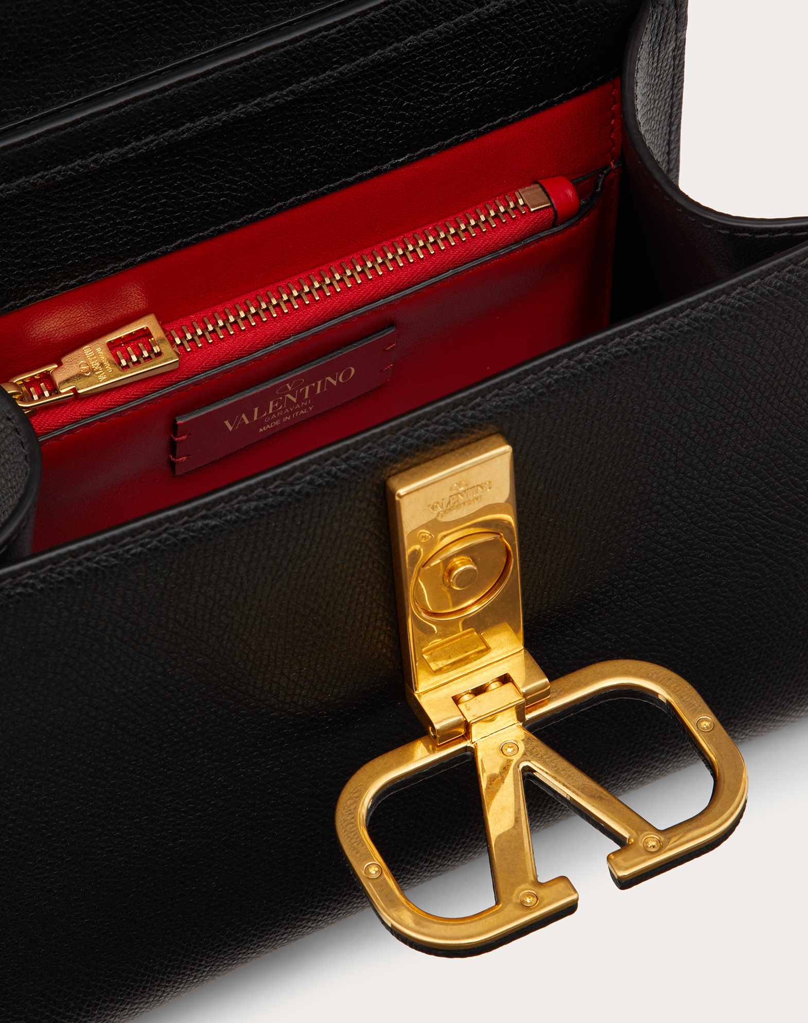 Valentino Vsling Tote Bag In Black