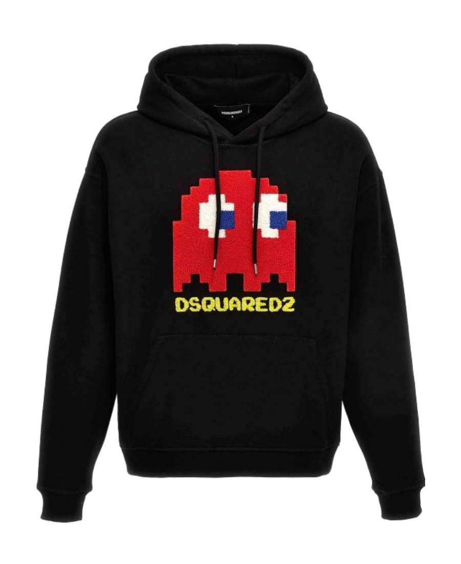 Dsquared2 Cartoon-print Hoodie In Black
