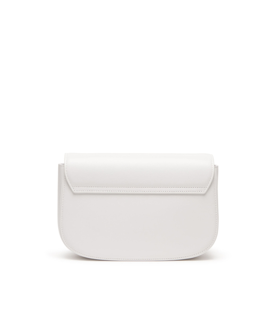 Diesel Medium 1dr Leather Shoulder Bag In White