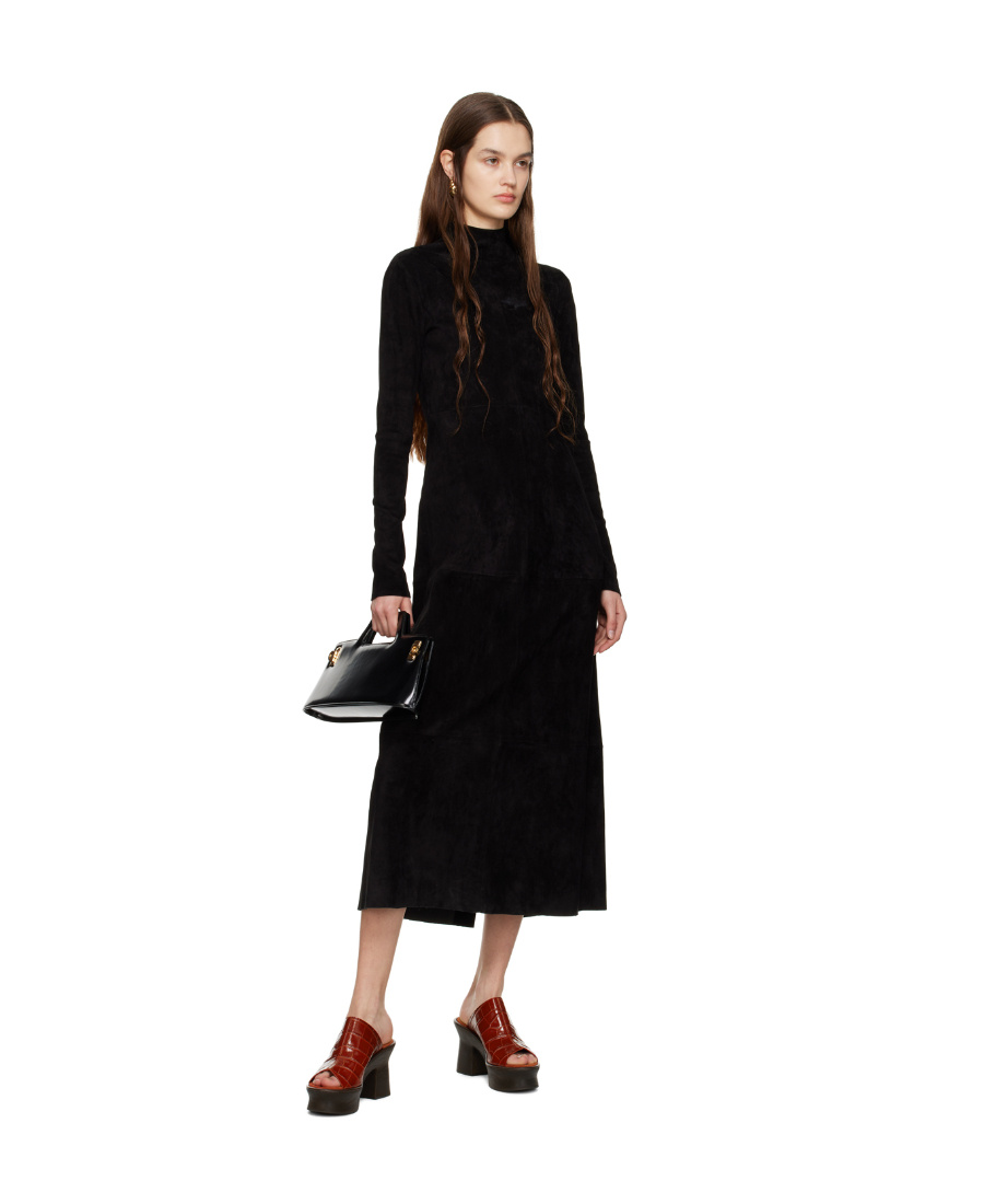 Ferragamo Samanta Thick-soled High-heeled Sandals In Black