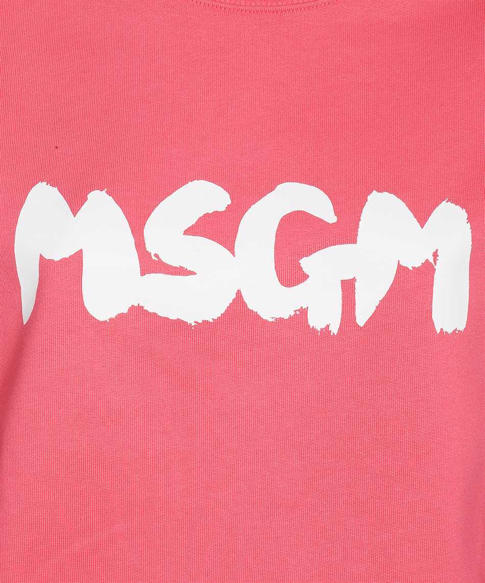 Msgm Logo Sweater In Pink