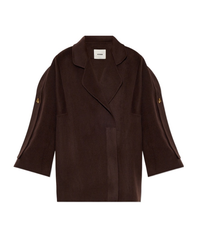 Shop Aeron Solitaire Silk-blend Jacket In Black