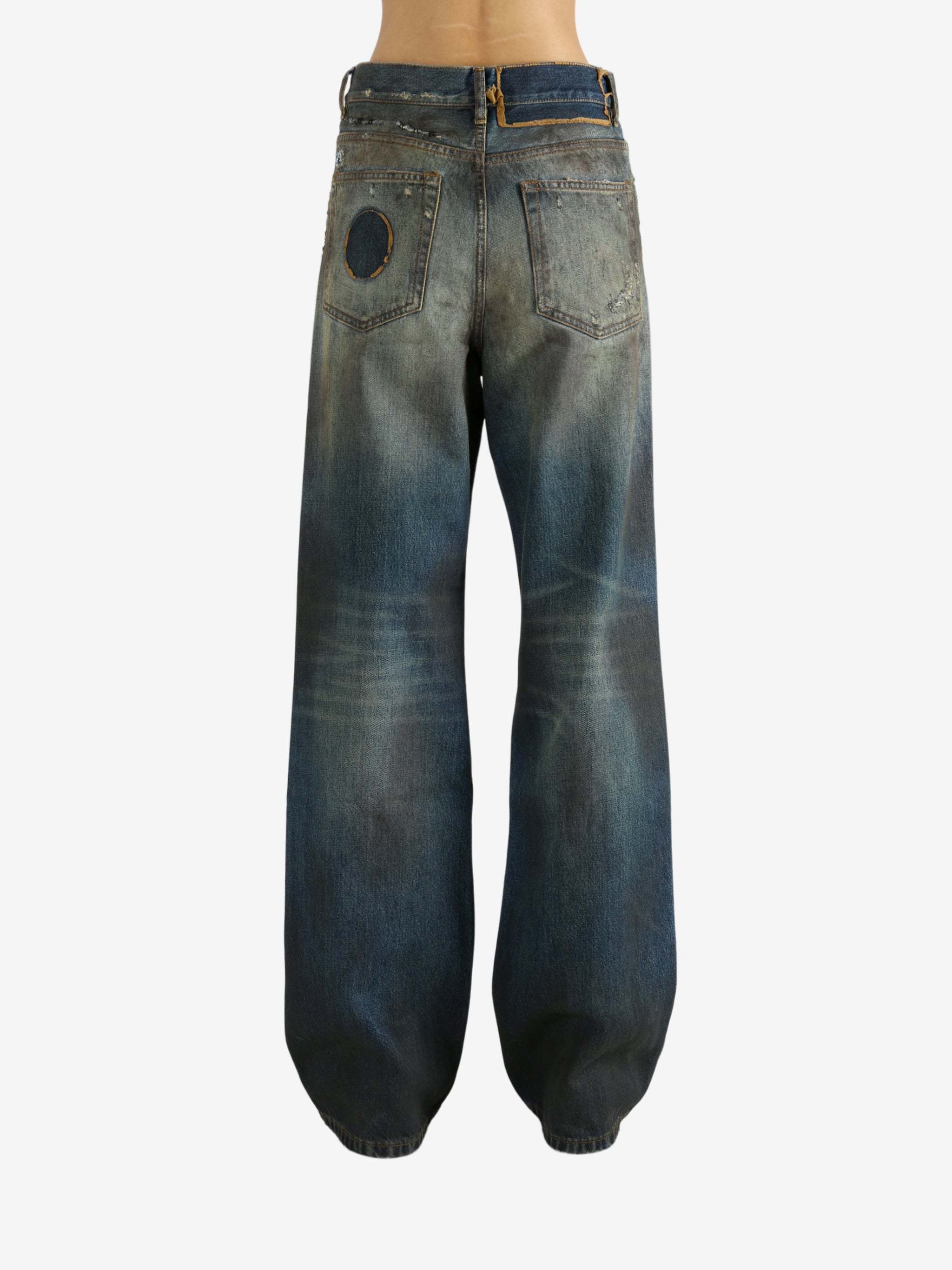 Ann Demeulemeester Genoveva 5-pockets Bootcut Trousers In Green