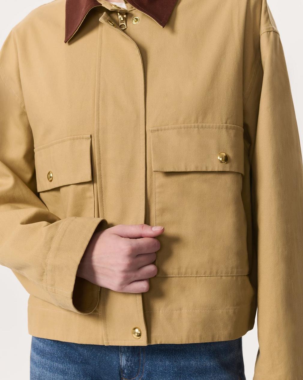 Rag & Bone Woman Jacket Sand Size L Cotton
