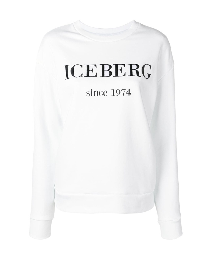 Iceberg Embroidered Logo Sweatshirt In White