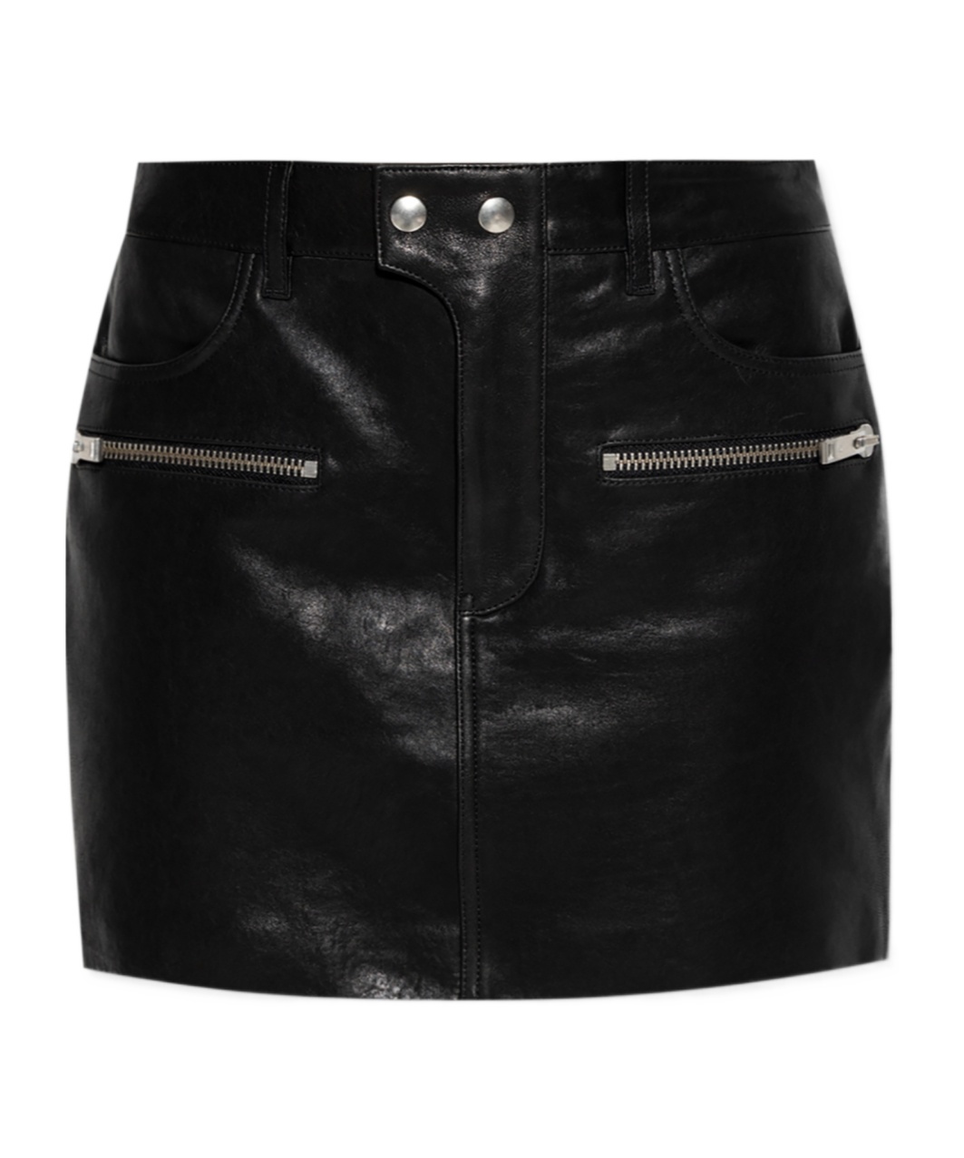 ANINE BING STEEL MINI SKIRT