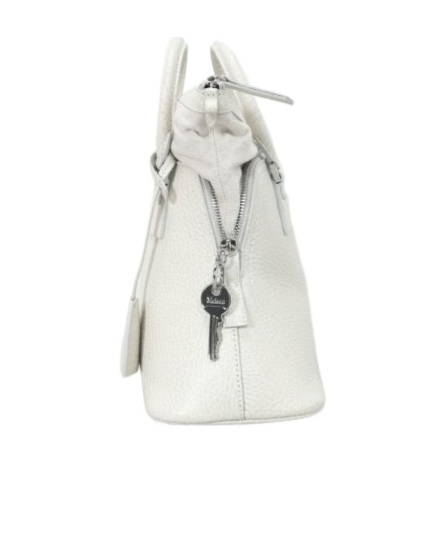 Maison Margiela 5ac Medium White Crossbody Bag In Gray