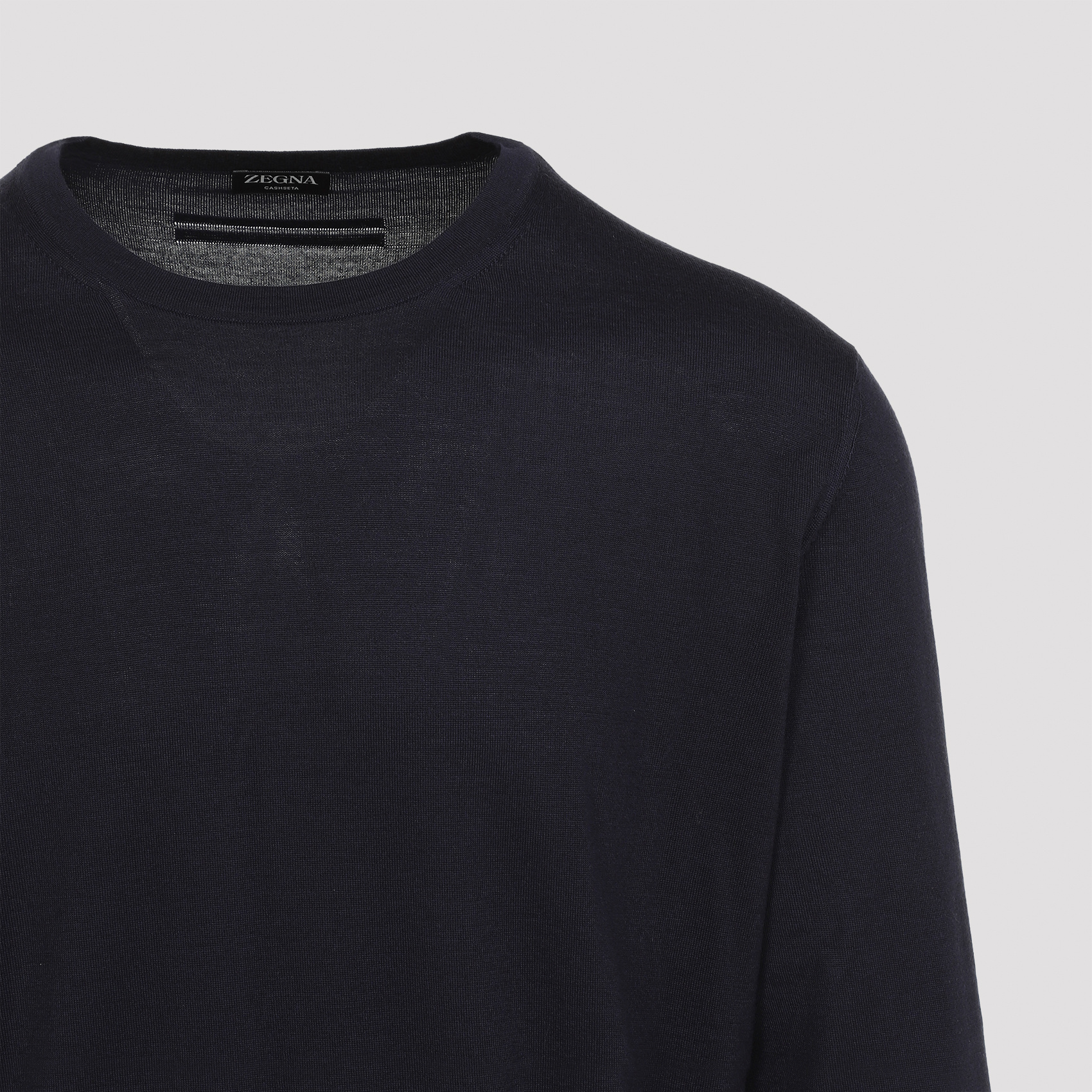 Zegna Men's Cashmere And Silk Sweater In Black