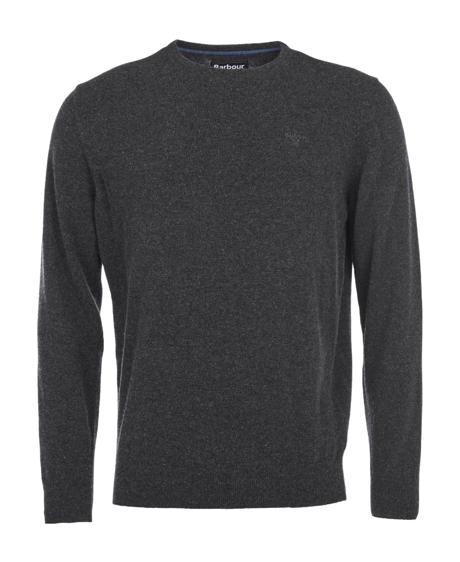 Barbour Logo Wool Embroidered Sweater In Black
